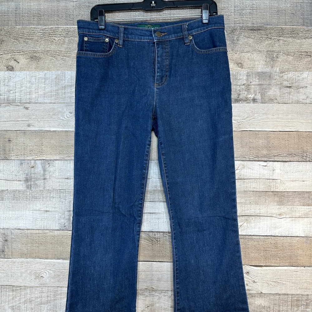 Lauren Ralph Lauren Jeans Co Womens Size 8 Dark‎ Wash Bootcut Denim Blue Jeans